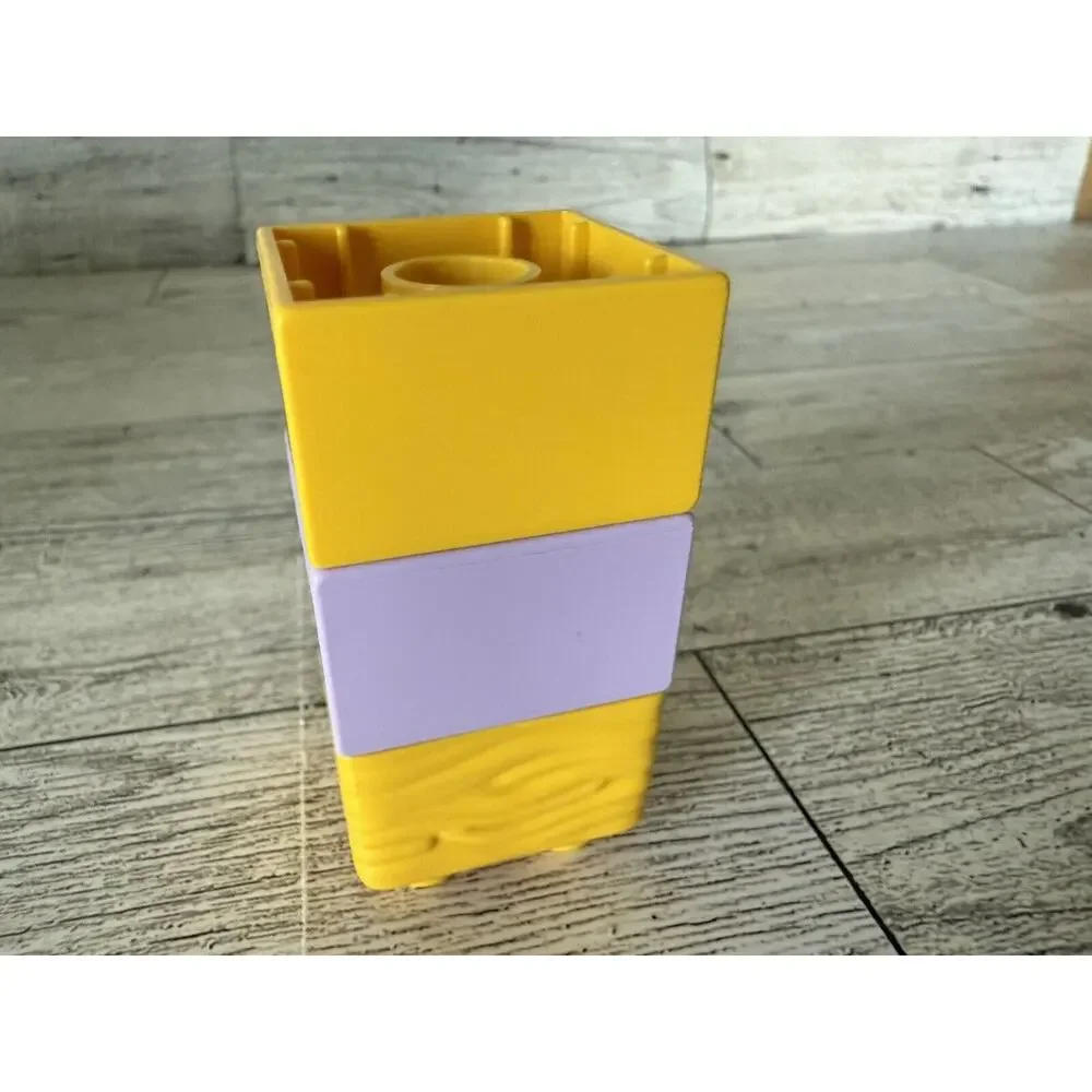 Rare Lego Duplo DISNEY MINNIE MOUSE YELLOW BLOCK w/ EARS Specialty Printed Block